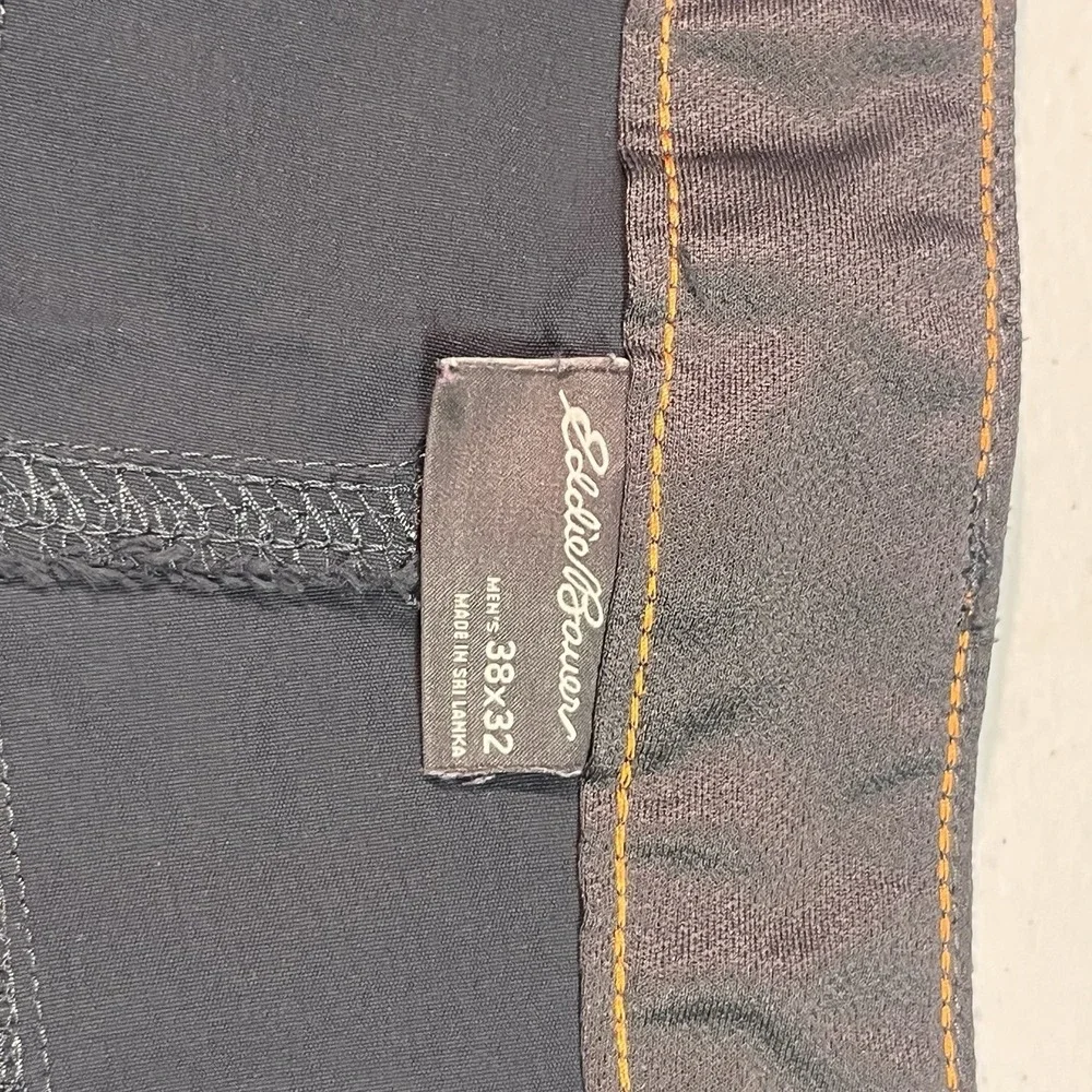 Eddie Bauer Pants‎ Mens 38x32 Gray Nylon Stretch Hiking Cargo Pocket Performance